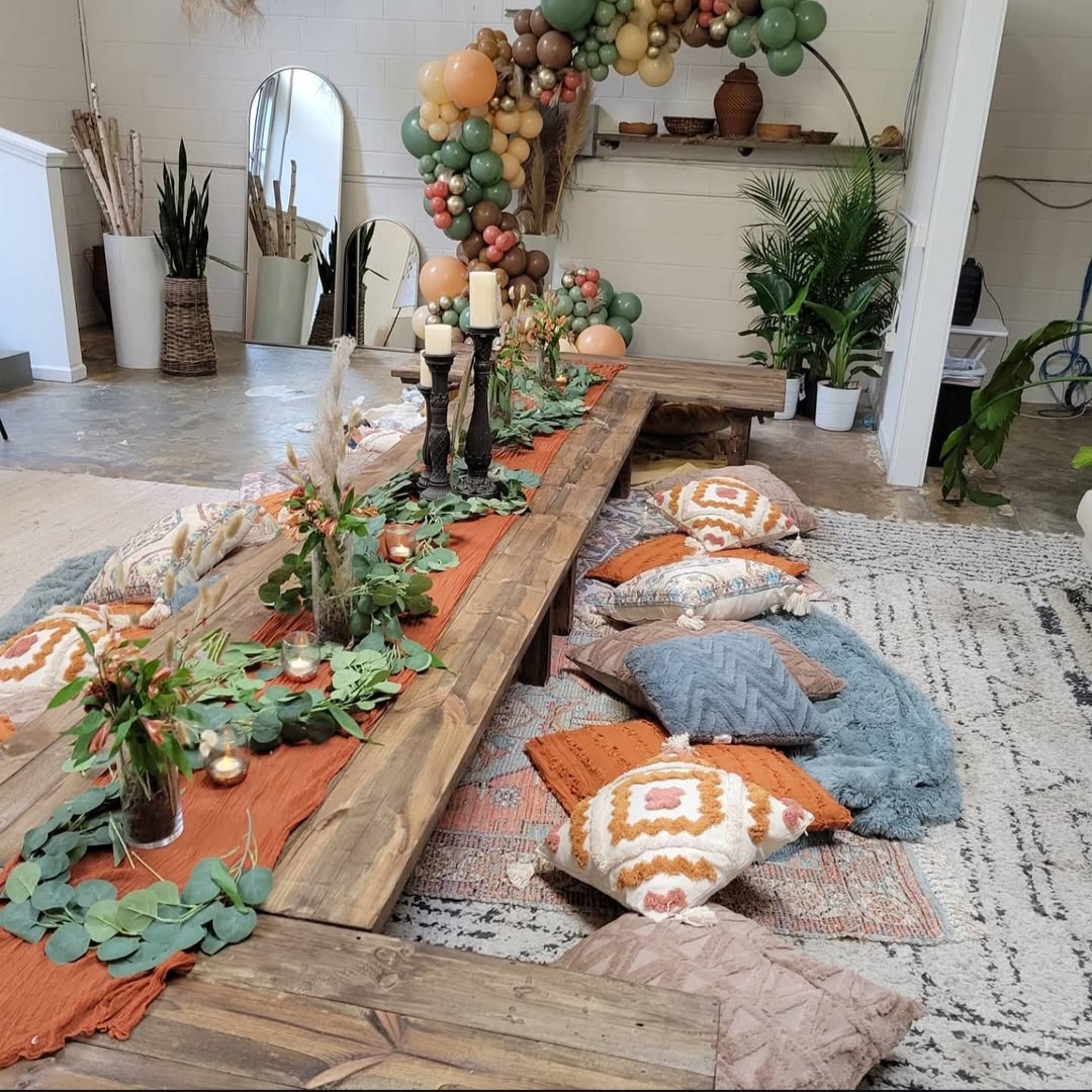 Boho Floor Tablescape