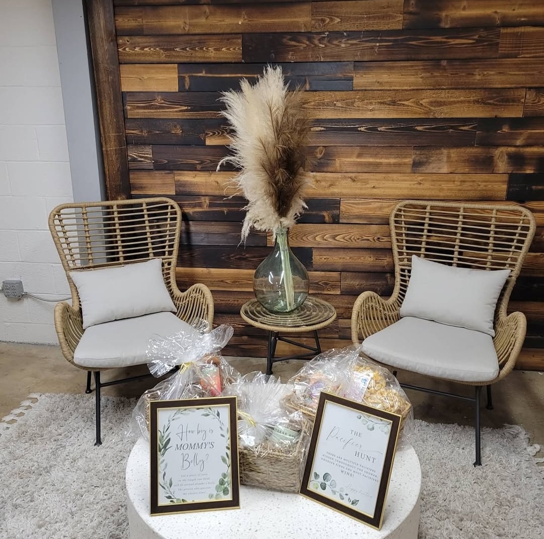 Pampas & Wood Backdrop